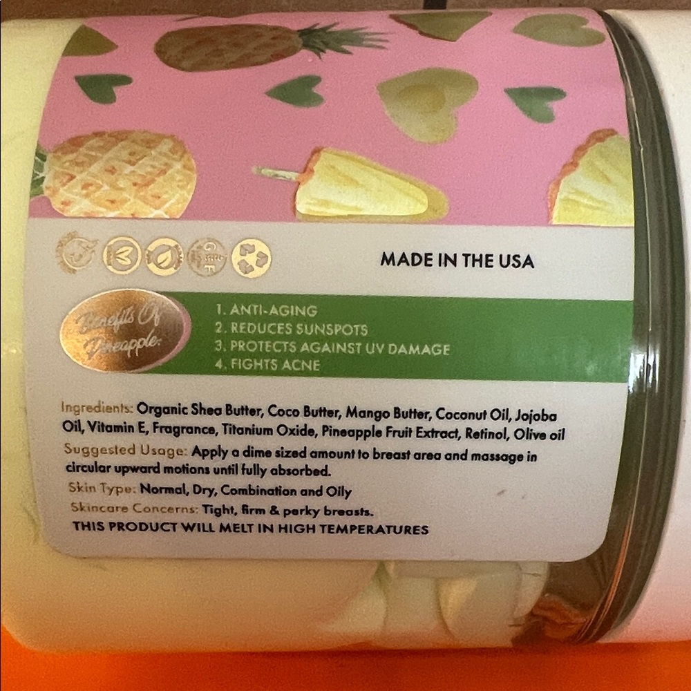 Aminnah Fineapples Your Pineapples Butter - Green and Cream - Picture 5 of 10